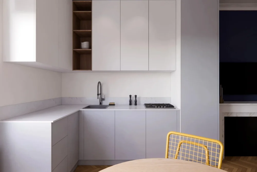 Aménagement d’un studio de 22 m² à Paris 4ᵉ