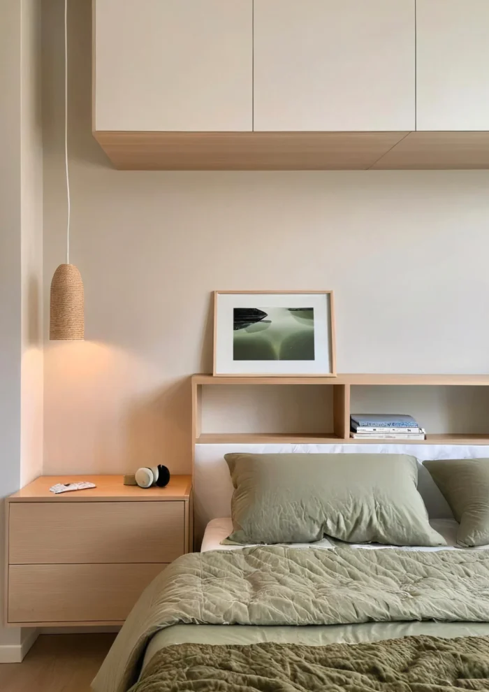 Aménagement de chambre sur mesure à Paris 19ᵉ avec rangements intégrés Optimiser un petit espace
